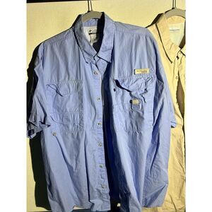 Vintage Lot Of 2 Columbia PFG Fishing Shirt XL